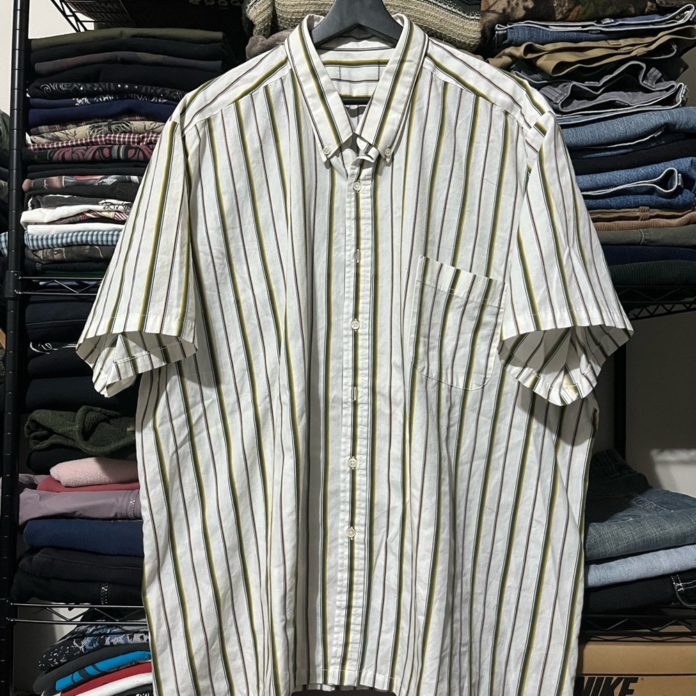 Classic Striped Button-Down Shirt